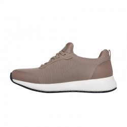 Sneakers Mujer Skechers Work Squad Sr Taupe