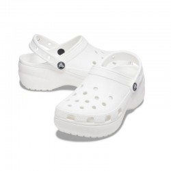 Sandalias Planas Mujer Crocs 206750 Blanco