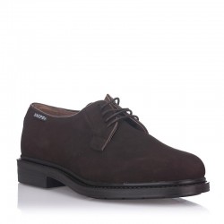 Zapatos Casual Hombre Snipe Blucher 44621 Serraje Inglés Marron
