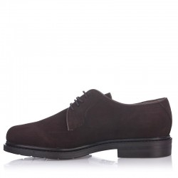 Zapatos Casual Hombre Snipe Blucher 44621 Serraje Inglés Marron