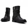 Botines Planos Mujer MTNG 59349 Negro