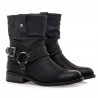 Botines Planos Mujer MTNG 59349 Negro