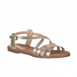 Sandalias Planas Mujer Oh My Sandals 5555 Oro