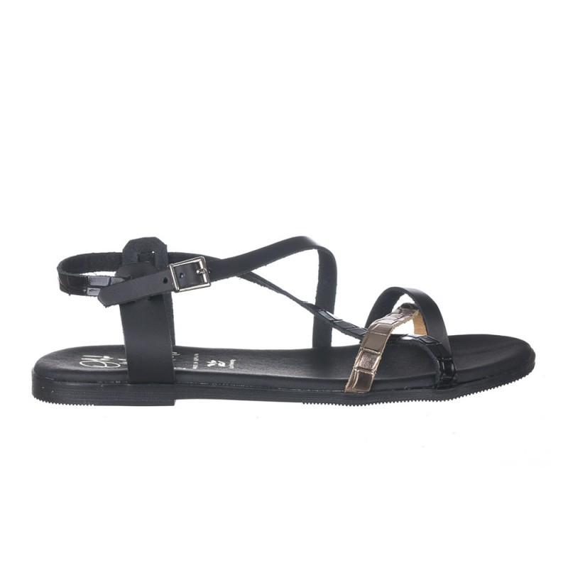 Sandalias Planas Mujer Oh My Sandals 5556 Negro