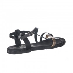 Sandalias Planas Mujer Oh My Sandals 5556 Negro