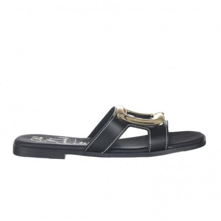 Sandalias Planas Mujer Oh My Sandals 5565 Negro