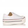 Zapatillas Lona Mujer Victoria Tribu Doble Blanco
