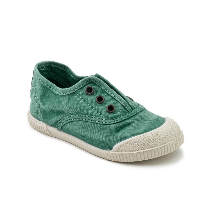 Zapatillas Lona Ba Niña Natural World 4520E Verde