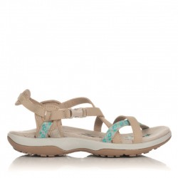 Sandalias Planas Mujer Skechers 40955 Taupe