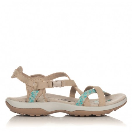 Sandalias Planas Mujer Skechers 40955 Taupe