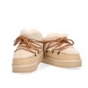 Botines Planos Mujer D.franklin Nordic Trk Fur Low Beig