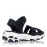 Sandalias Planas Mujer Skechers 31514 Negro