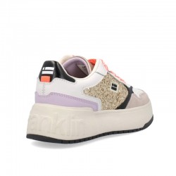 Sneakers Mujer D.franklin Court Flag Glitter Oro