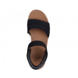 Sandalias Planas Mujer Skechers 114413 Negro