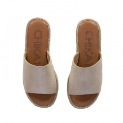Sandalias Planas Mujer Chika10 Bonna 25 Oro