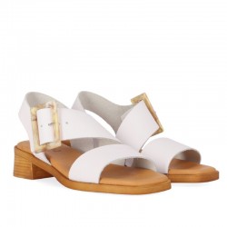 Sandalias de Tacón Mujer Chika10 Polea Blanco