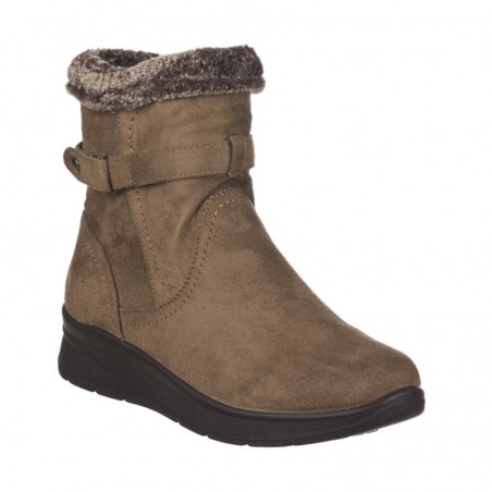 Botines Planos Mujer Zapp 556 Taupe