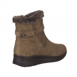 Botines Planos Mujer Zapp 556 Taupe