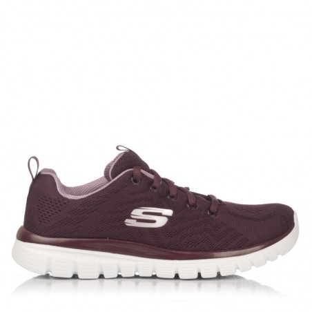Sneakers Mujer Skechers 12615 Burdeos