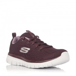 Sneakers Mujer Skechers 12615 Burdeos