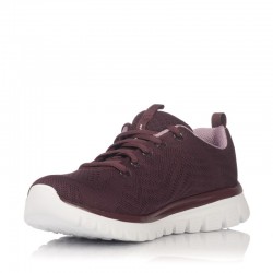 Sneakers Mujer Skechers 12615 Burdeos