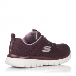 Sneakers Mujer Skechers 12615 Burdeos