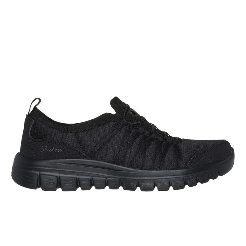 Sneakers Mujer Skechers Soft Soul Negro-Negro