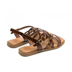 Sandalias Planas Mujer Porronet 3113 Moka