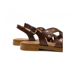 Sandalias Planas Mujer Porronet 3125 Moka