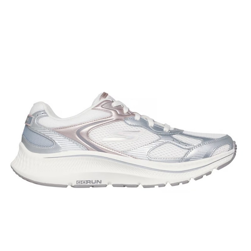 Sneakers Mujer Skechers Go Run Consistent 2.0 - Volt Blanco-Plata