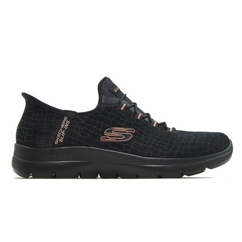 Sneakers Mujer Skechers Summits-Cla Negro-Oro