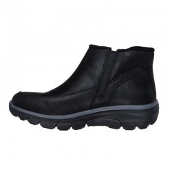 Botines Planos Mujer Skechers Relaxed Fit: Easy Going - Intl Negro-Negro