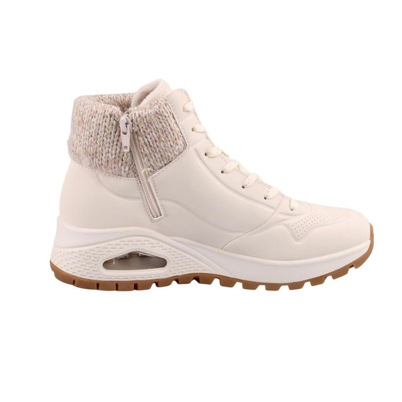 Botines Planos Mujer Skechers Uno Rugged Natural