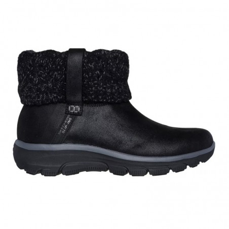 Botines Planos Mujer Skechers Slip-Ins Relaxed Fit Negro