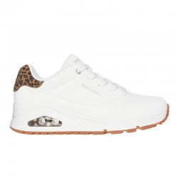 Sneakers Mujer Skechers Uno - Jungle Nite Blanco