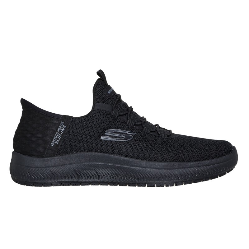 Sneakers Mujer Skechers Slip-Ins Work: Summir Negro-Negro