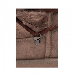 Botines Planos Mujer D.franklin Nordic Trk Fur Low Brown Marron