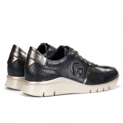 Zapatos Casual Mujer Fluchos Union F2074 Marino