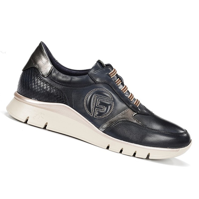 Zapatos Casual Mujer Fluchos Union F2074 Marino