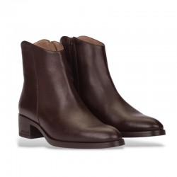 Botines de Tacón Mujer Wonders D1801 Marron