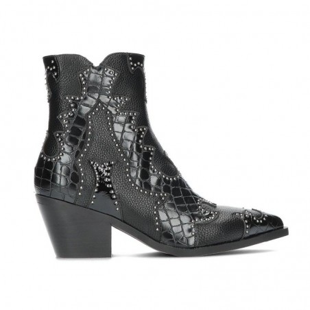 Botines de Tacón Mujer Noa Harmon Miranda Negro