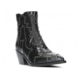 Botines de Tacón Mujer Noa Harmon Miranda Negro