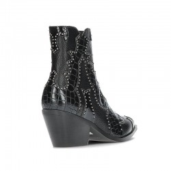 Botines de Tacón Mujer Noa Harmon Miranda Negro