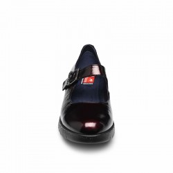 Zapatos Casual Mujer Fluchos F2247 Burdeos