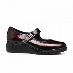 Zapatos Casual Mujer Fluchos F2247 Burdeos