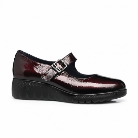 Zapatos Casual Mujer Fluchos F2247 Burdeos