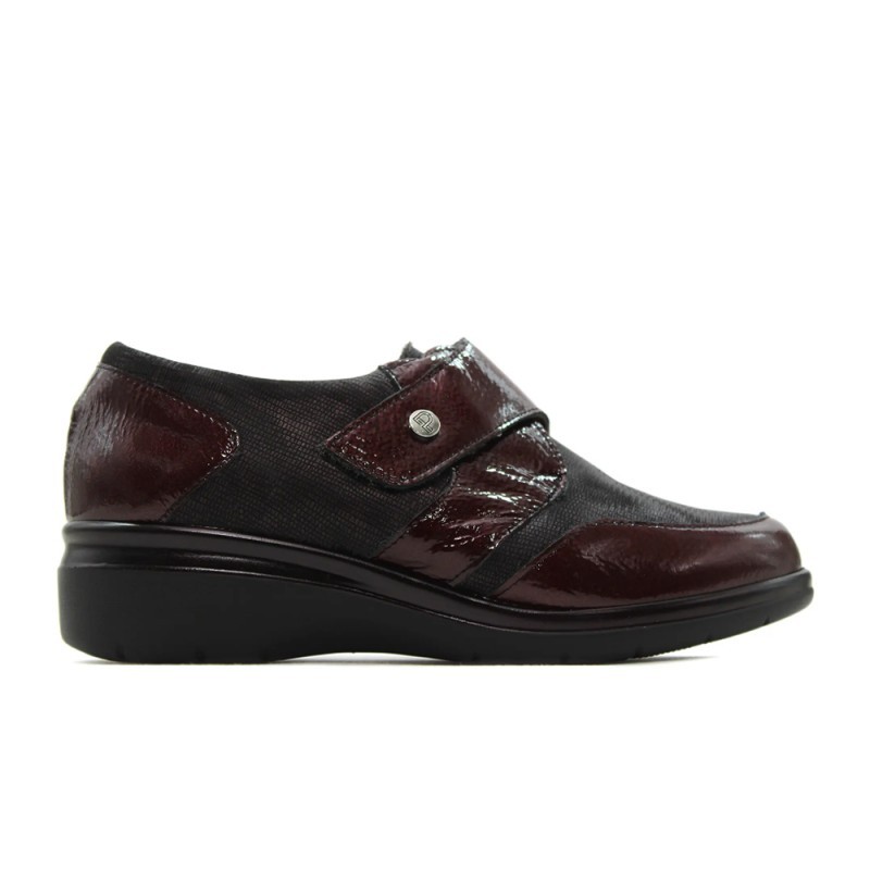 Zapatos Casual Mujer Pitillos 10721 Burdeos