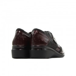 Zapatos Casual Mujer Pitillos 10721 Burdeos