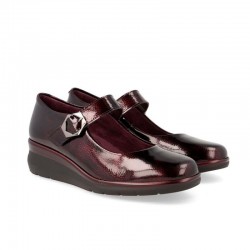Zapatos Casual Mujer Pitillos 10734 Burdeos