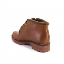 Botines Planos Mujer Pitillos 10777 Cuero